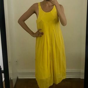 Nicole Miller Yellow Cross-Back Dress Size 0